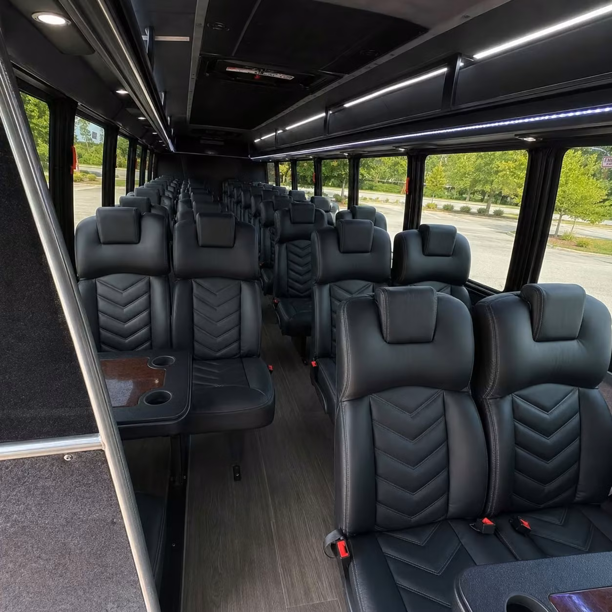 25 passenger minibus interior